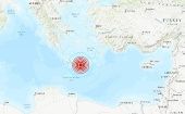 El sismo fue detectado esta tarde de domingo frente a las costas de Creta, la isla más grande de Grecia. 