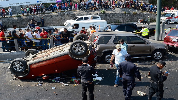 Al menos 8.000 personas sufrieron lesiones en Guatemala a causa de accidentes viales desde enero al 26 de diciembre de 2021.