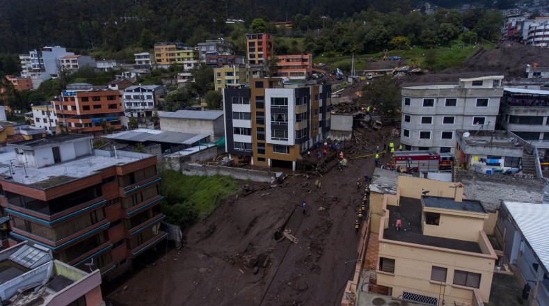 Las lluvias intensas coincidieron una serie de tempestades que han afectado a la mayor parte de Ecuador en los últimos días.