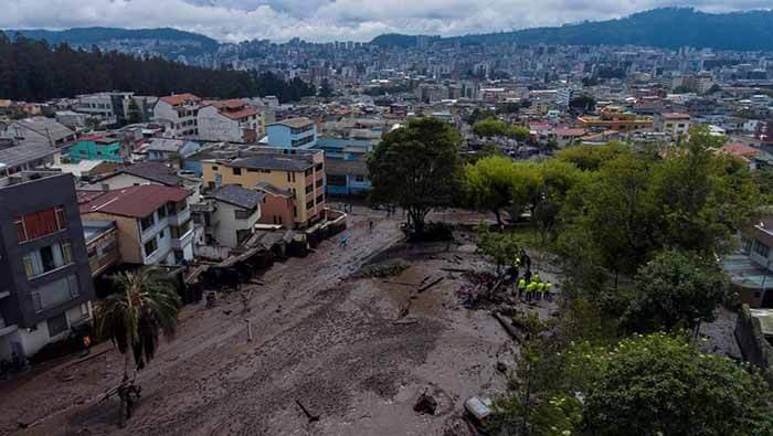 El alcalde de la ciudad de Quito precisó que la cifra de heridos por el alud llegó a 48 y la de desaparecidos se ubicó en 12.