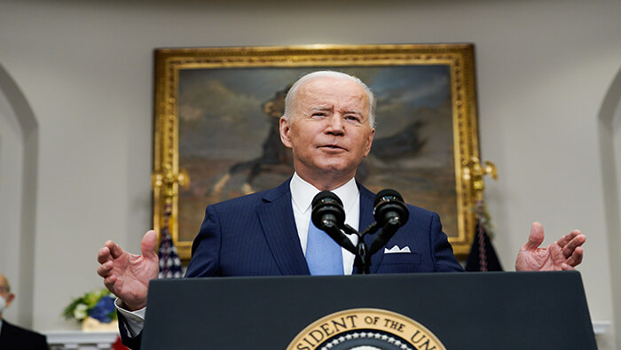 Joe Biden afirmó que no tiene pensado enviar tropas a Ucrania para colaborar en una evacuación de ciudadanos estadounidenses.