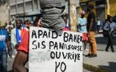 Varios manifestantes denunciaron el empleo de munición real por la Policía haitiana.