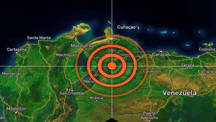 El sismo registrado en Venezuela, tuvo una profundidad de cinco kilómetros.