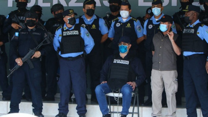 La corte de Nueva York acusa al expresidente de Honduras de transportar desde el país centroamericano hacía territorio estadounidense, y desde el año 2004, más de 500.000 kilogramos de cocaína.