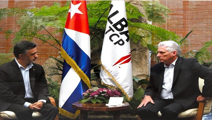 Sacha Llorenti, agradeció la contribución de Cuba al fortalecimiento de la ALBA-TCP.