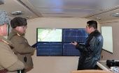 El Presidente norcoreano supervisó personalmente el lanzamiento del misil, primero de tipo intercontinental que su país prueba desde 2017 hasta la fecha.