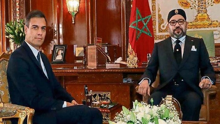 Sánchez visitó Marruecos en 2018, ocasión en que se reunió con el rey Mohamed VI.
