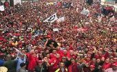 El pueblo venezolano tomará las calles como en abril de 2002 cuando devolvió al poder a la revolución bolivariana y al presidente Chávez.