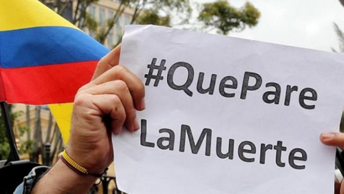 Sectores sociales colombianos exigen al Gobierno de Iván Duque que ponga fin a la espiral de violencia contra las comunidades, los líderes sociales y los exfirmantes de paz.