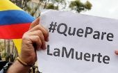 Sectores sociales colombianos exigen al Gobierno de Iván Duque que ponga fin a la espiral de violencia contra las comunidades, los líderes sociales y los exfirmantes de paz.