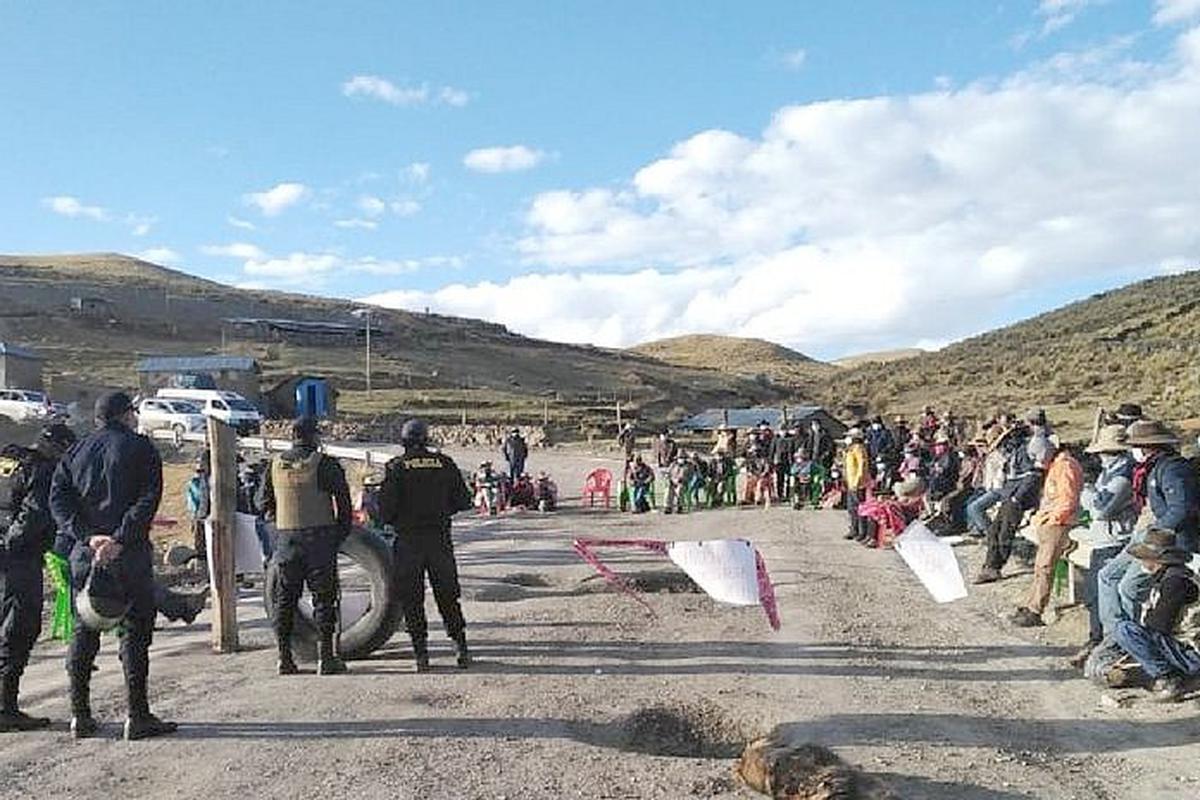 Los campesinos de las comunidades vecinas ocuparon las tierras de la minera en las Bambas el pasado 14 de abril.
