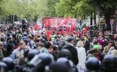 Tens of thousands of people marched Sunday in cities around Europe for May Day protests to honor workers and shame governments into doing more for their citizens.