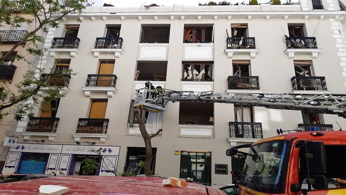 Además del anciano reportado de gravedad otros tres heridos tuvieron que ser trasladados a centros hospitalarios de Madrid.