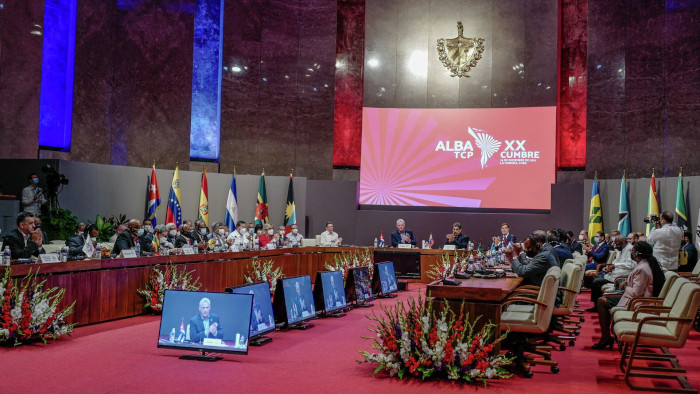 El ALBA-TCP, que agrupa a diez Estados miembros y a tres países invitados, tuvo su vigésima cumbre en diciembre de 2021.
