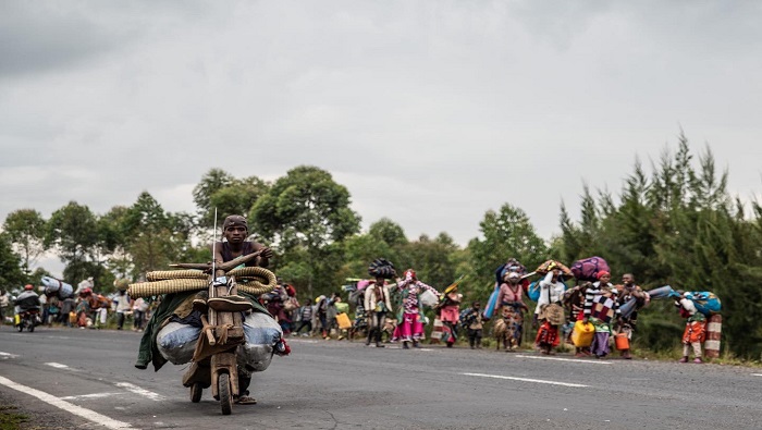 Los congoleses huyen masivamente del territorio por la inseguridad que representan para su la vida tantos ataques armados.