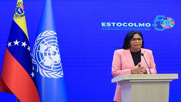 Delcy Rodríguez señaló que ante la crisis ambiental en el mundo, Venezuela ha tenido “una máxima conciencia” en la preservación del ambiente.