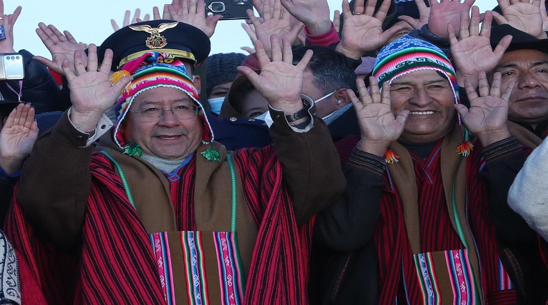 En la actividad participó el presidente boliviano Luis Arce; el líder del Movimiento al Socialismo – Instrumento Político por la Soberanía de los Pueblos (MAS-IPSP), Evo Morales; así como sacerdotes andinos, y jefes de ayllus de comunidades altiplánica.