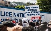 Los policías haitianos se han sumado, en más de una ocasión, a las protestas popular con motivo de la inseguridad con la cual vive el país desde hace varios años.