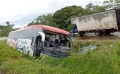 El accidente fue reportado a las 12H25 (hora local) en el tránsito cerca de Puerto Boyacá.