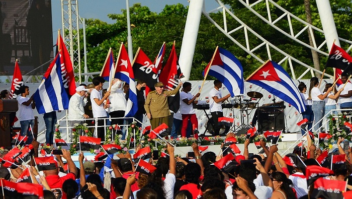 Miles de habitantes de la provincia de Cienfuegos asistieron al acto conmemorativo por el aniversario 69 del asalto a los cuarteles Moncada y Carlos Manuel de Céspedes, acción liderada por Fidel Castro.