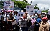 Cientos de familias reclaman libertad para sus parientes, injustamente encarcelados en El Salvador.