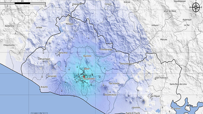 De acuerdo al Ministerio de Medio Ambiente, el epicentro del temblor se localizó a una profundidad de 6 kilómetros.