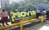 Las peticiones de los familiares miembros del Movir, fueron recibidas por la legisladora del Frente Farabundo Martí para la Liberación Nacional, Anabel Belloso.
