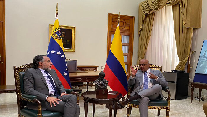 El diplomático colombiano agradeció las muestras de cariño recibidas por parte de las autoridades y del pueblo de Venezuela.