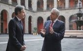López Obrador y Blinken se reunieron en octubre de 2021 en la capital mexicana, ocasión en que abordaron temas de interés común.