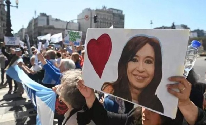 Rally in support of VP Cristina Fernandez-Kirchner, Buenos Aires, Argentina, Sept. 11, 2022.