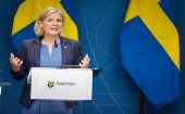 "Es importante que Suecia tenga un nuevo Gobierno lo antes posible", dijo Magdalena Andersson al anunciar su renuncia.