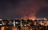 El sur de la capital siria, Damasco fue una de las zonas afectados por el último bombardeo israelí.