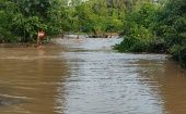 Durante este martes se registró el desbordamiento del río Samalá en el municipio de San Andrés Villa Seca, Retalhuleu.