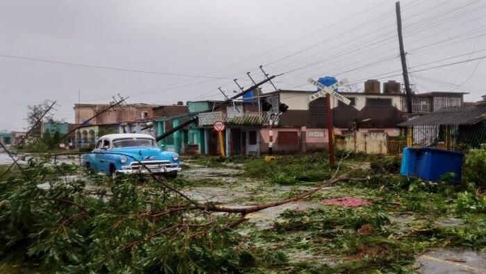El huracán Ian de categoría 3 abandonó el territorio por un punto cercano a Puerto Esperanza, en Pinar del Río.