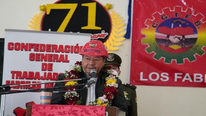 “Hay personas en Bolivia que nunca les ha agradado nuestro Estado Plurinacional”, aseguró el presidente Luis Arce.