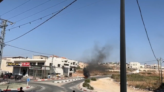Ejército israelí ataca cerca de Naplusa, Cisjordania, este 5 de octubre de 2022.