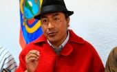 "En Ecuador los gobiernos de turno atacan a sus adversarios generando condiciones de estigmatización aprovechando el racismo", expresó el líder.