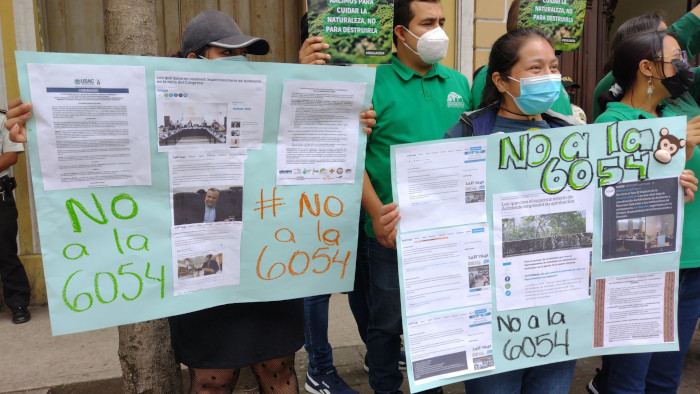 Diversas organizaciones ambientales han manifestado su preocupación por la celeridad con el Congreso intentaba aprobar la iniciativa de ley 6054.