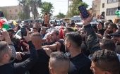 Miles de palestinos han salido a las calles de la Franja de Gaza para denunciar el asesinato de seis palestinos a manos de las fuerzas israelíes en la ciudad ocupada de Naplusa.