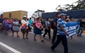 Desde Yapacani inició la Marcha por la Vida y el Trabajo a Santa Cruz, para la salida del gobernador Luis Fernando Camacho.