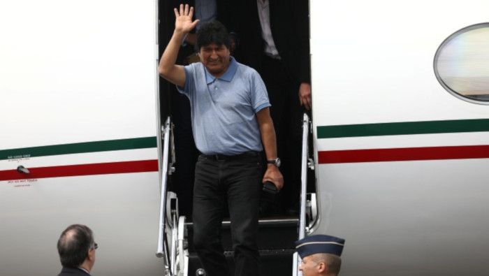 Evo Morales estuvo asilado en México durante un mes y después se instaló en Argentina.