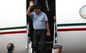 Evo Morales estuvo asilado en México durante un mes y después se instaló en Argentina.