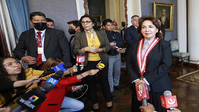 La presidenta del Poder Judicial de Perú indicó que el Consejo de Estado se celebraría en el Palacio de Justicia.