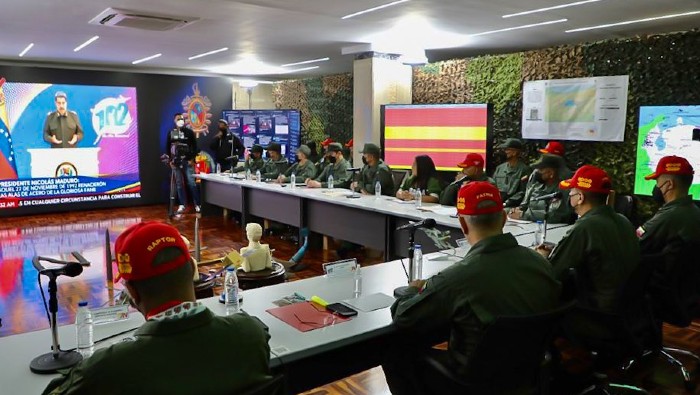 El Presidente venezolano, en una alocución trasmitida a los mandos militares, señaló que 