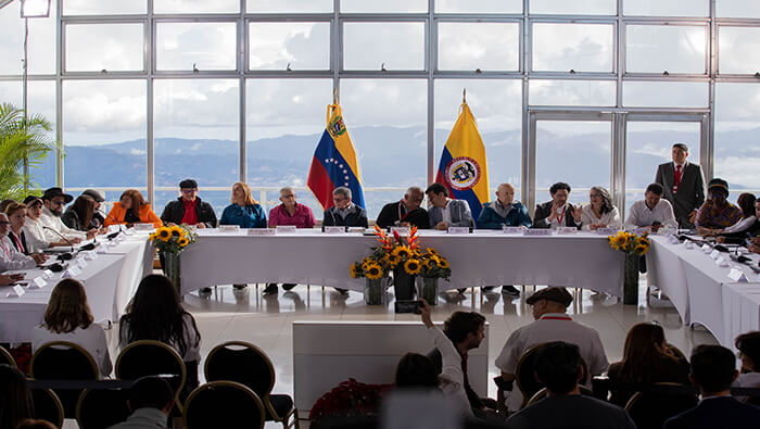 El ELN retomó los diálogos para alcanzar un acuerdo de paz con el Gobierno de Gustavo Petro, el lunes 21 de noviembre en la capital venezolana.