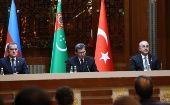 Los comentarios del canciller turco se produjeron después de una cumbre trilateral entre el presidente turco Recep Tayyip Erdogan, el presidente azerí Ilham Aliyev y el líder turcomano Serdar Berdimuhamedov.