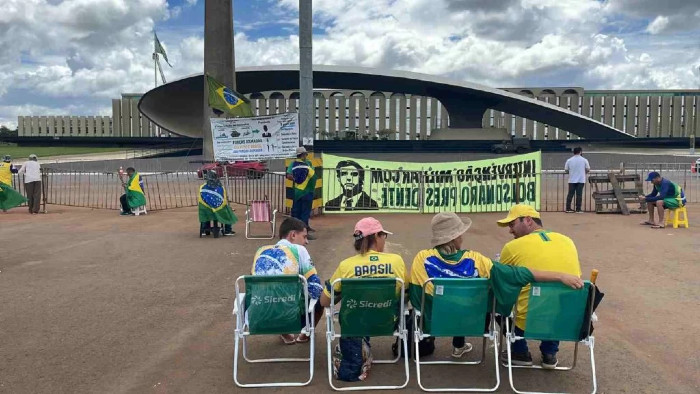 Los manifestantes reclamaban la intervención de las Fuerzas Armadas para impedir la toma de posesión de Lula.