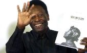 Pele takes part in the launch of the book "Segundo Tempo", a compilation of his life written by journalist Odir Cunha, at Pele Museum in Santos municipality, Sao Paulo state, Brazil, on March 12, 2015.