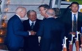 Tras su llegada, Biden recibió saludos de López Obrador, así como del canciller mexicano, Marcelo Ebrard, y el embajador estadounidense, Ken Salazar.