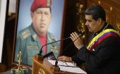 The President of Venezuela, Nicolás Maduro, offers a speech before the National Assembly during a rendering of accounts on his Government in 2022, today, in Caracas